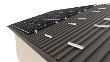 Trapezblechdach Kurzschienen